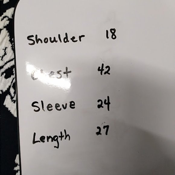 Christopher and Banks Navy/White Zipper Front Geometric Pattern Cardigan Size XL - Picture 3 of 8